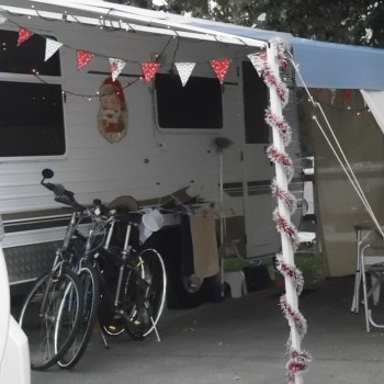 Many guests decorate their caravans during Christmas